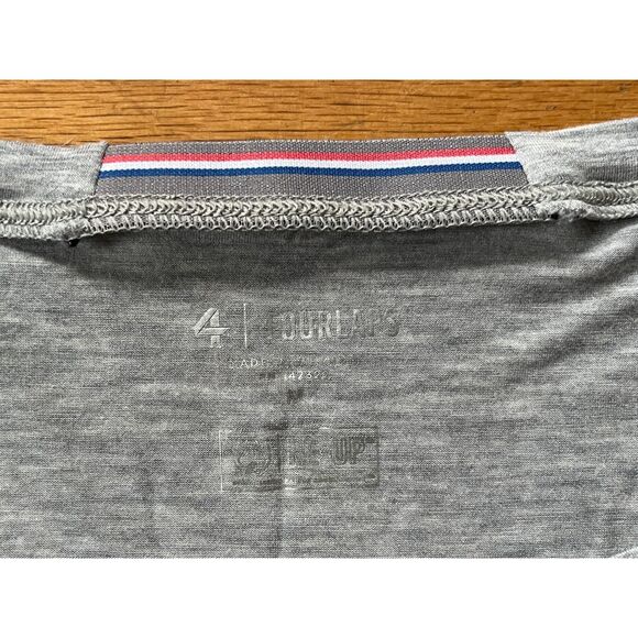 FOURLAPS Gray Long Sleeve Active Performance Shirt Top Women's Size Medium - Picture 4 of 11